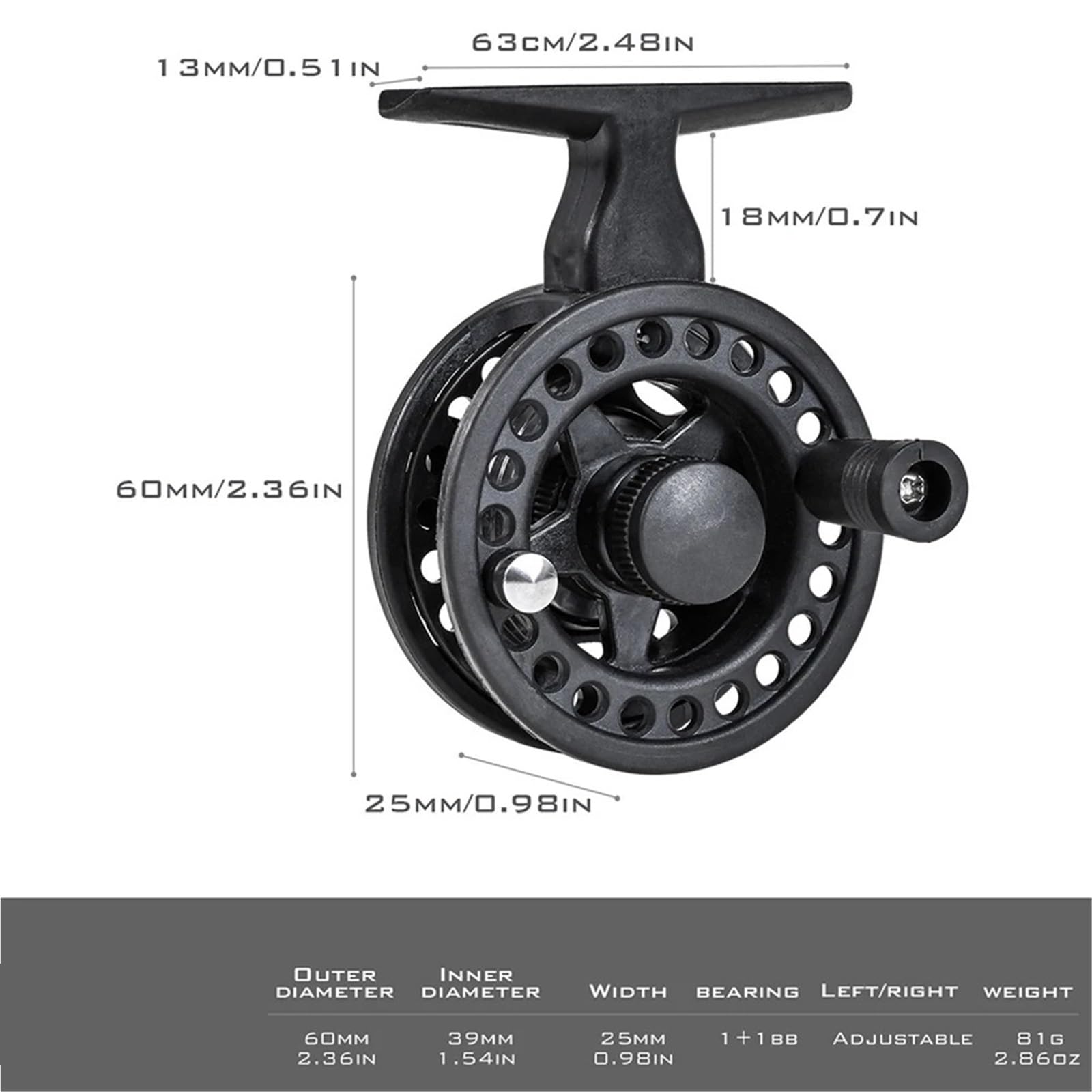 51/60/80/100 cm Winter Garnelen EIS Angelrute Tragbare Winter Angelrute Carbon Fluss Garnelen Karpfen Angelrute Rod Tackle für Angeln(Black EVA3B Round)