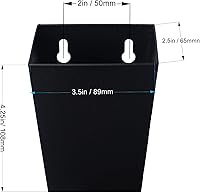 Vista 6 de Abridor de botellas de montaje en pared negro con tapón de drenaje, abrebotellas magnético de acero inoxidable (2 abridores)