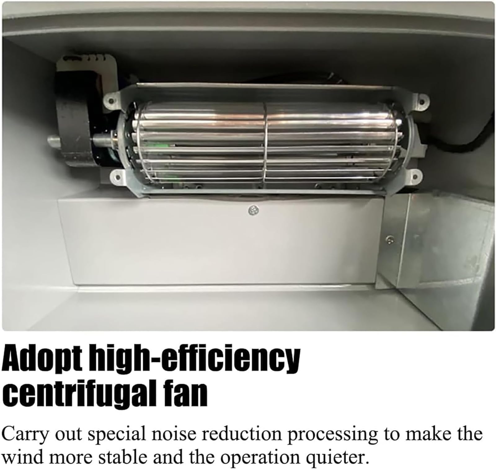 McbeAn Contenitore per La Polvere per Laboratorio Odontoiatrico, Contenitore per La Polvere per Sabbiatura, Striscia di Luce Soffusa a LED Incorporata, Utilizzando Ventola Centrifuga, più Stabile