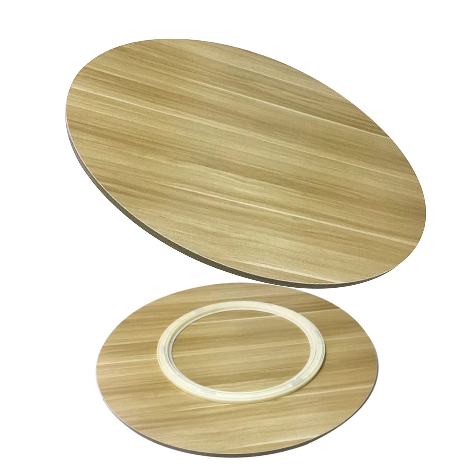 Large Wooden Turntable Lazy Susan, Wooden Lazy Susan Serving Tray, 24in 28in 32in Dining Table Organizer Tray, Rotating Serving Tray Round Dining Table, Kitchen Swivel Plate, Hotel Tabletop Service Pl
