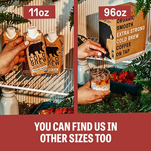 Wandering Bear Organic Mocha Cold Brew Coffee, 32 Fl Oz, 6 Pack - Extra Strong, Smooth, Organic, Unsweetened, Shelf-Stable, And Ready To Drink Iced Coffee, Cold Brewed Coffee, Cold Coffee #TOP6