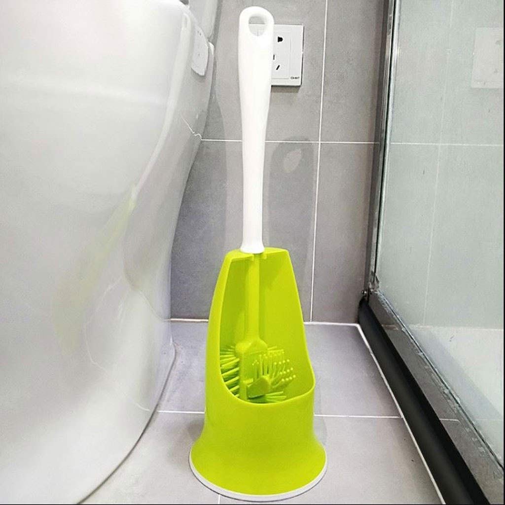 szczotka do czyszczenia WC, szczotka WC, uchwyt na szczotkę WC Zestaw szczotek WC Szczotka WC i wspornik ze szczotką do czyszczenia krawędzi (zielony biały) Szczotki WC, szczotka WC z uchwytem (Color