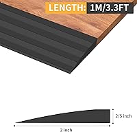 Vista 6 de Rampa de umbral de puerta de goma autoadhesiva Rampa de goma para umbral de puerta de 2/5 pulgadas de elevación para silla de ruedas, scooter