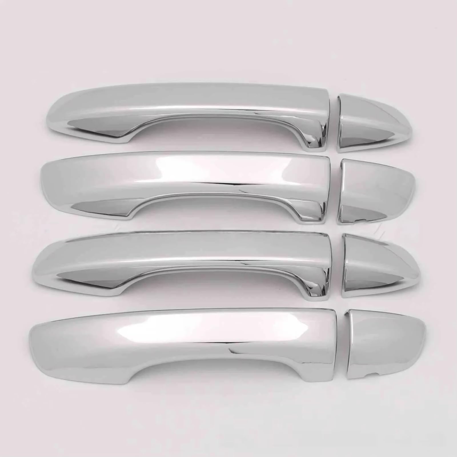 Qdzvalumv Silver Car Door Handles Cover Shell Compatible With Vw For Tiguan L For 2015-2022 Car Door Handle Sticker Decoration Outer Modification Set(Silver)