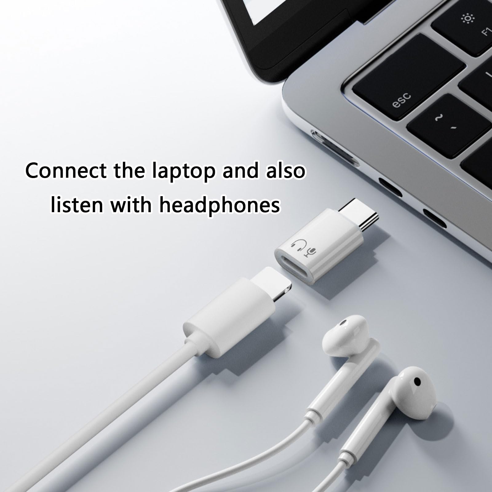 Aurgiarme Lightn - Adaptador De Música Para Auriculares USB C Para