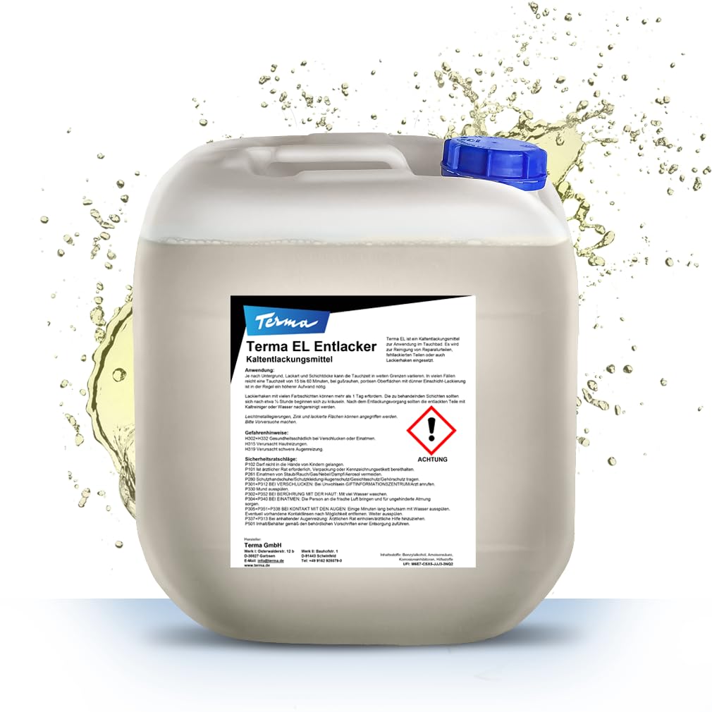 Terma EL Entlacker 20 Liter Kanister, Kaltentlacker, Felgenentlacker, Entlackungsmittel, Felgen Entlacker