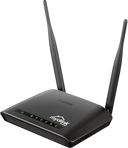 D-Link DIR-605L IEEE 802.11n Router inalámbrico - Banda ISM de 2.48 GHz - 2 x antena - 300 Mbps velocidad inalámbrica - 4 x puerto de red - 1 x