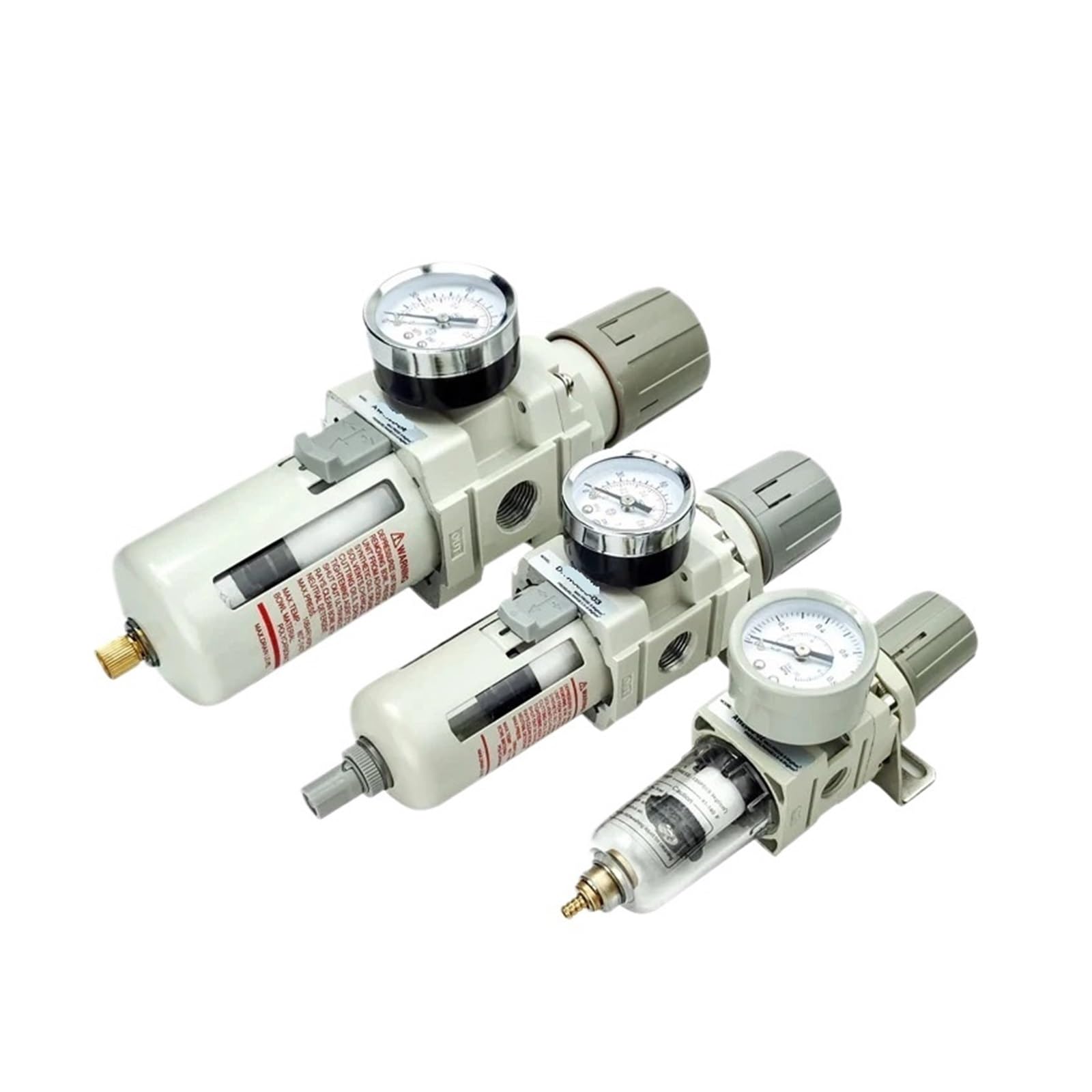 AW2000 AW3000 AW4000 filtr pneumatyczny reduktor ciśnienia oczyszczanie powietrza zawór pneumatyczny reduktor ciśnienia (AW2000-02 miedź, ręczny drenaż)