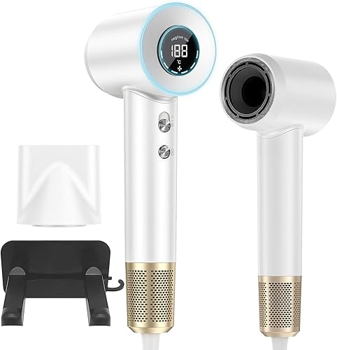 Secador de pelo, secador de pelo iónico negativo con motor sin escobillas de 110,000 RPM para secado rápido, secador de pelo profesional de alta