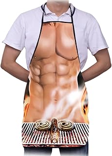 JEYORZY 1 Piezas Delantal Hombre, Divertido Delantal Hombre, Delantal Cocina Hombre Divertido, Delantales Delantal de Coci...