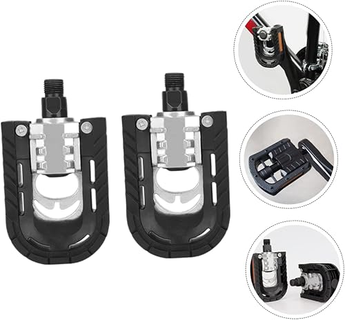 Miniatura 8 de 1 par de pedales plegables Accesorios Pedales de ciclismo planos Accesorios Plataforma Pedales planos Ciclismo Pedal Plano Plegable Pedales MTB