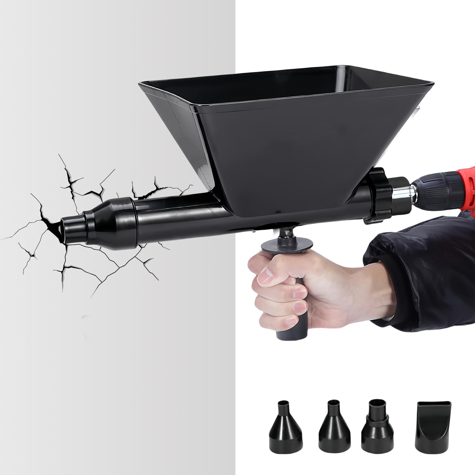 Zestaw do spawania tworzyw sztucznych, zestaw do spawania tworzyw sztucznych 50 W, zestaw naprawczy z podwójnym światłem LED, pistolet spawalniczy z tworzywa sztucznego, do spawania uszkodzonych