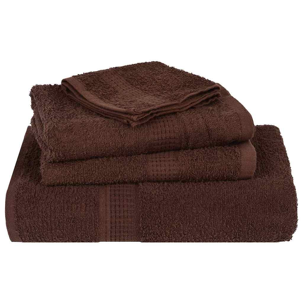 Set di 8 asciugamani Frog, 100% cotone, 360 g/m², con asciugamano per ospiti, asciugamano, telo doccia per bagno, spa, fitness, piscina, wellness, viaggi, sport