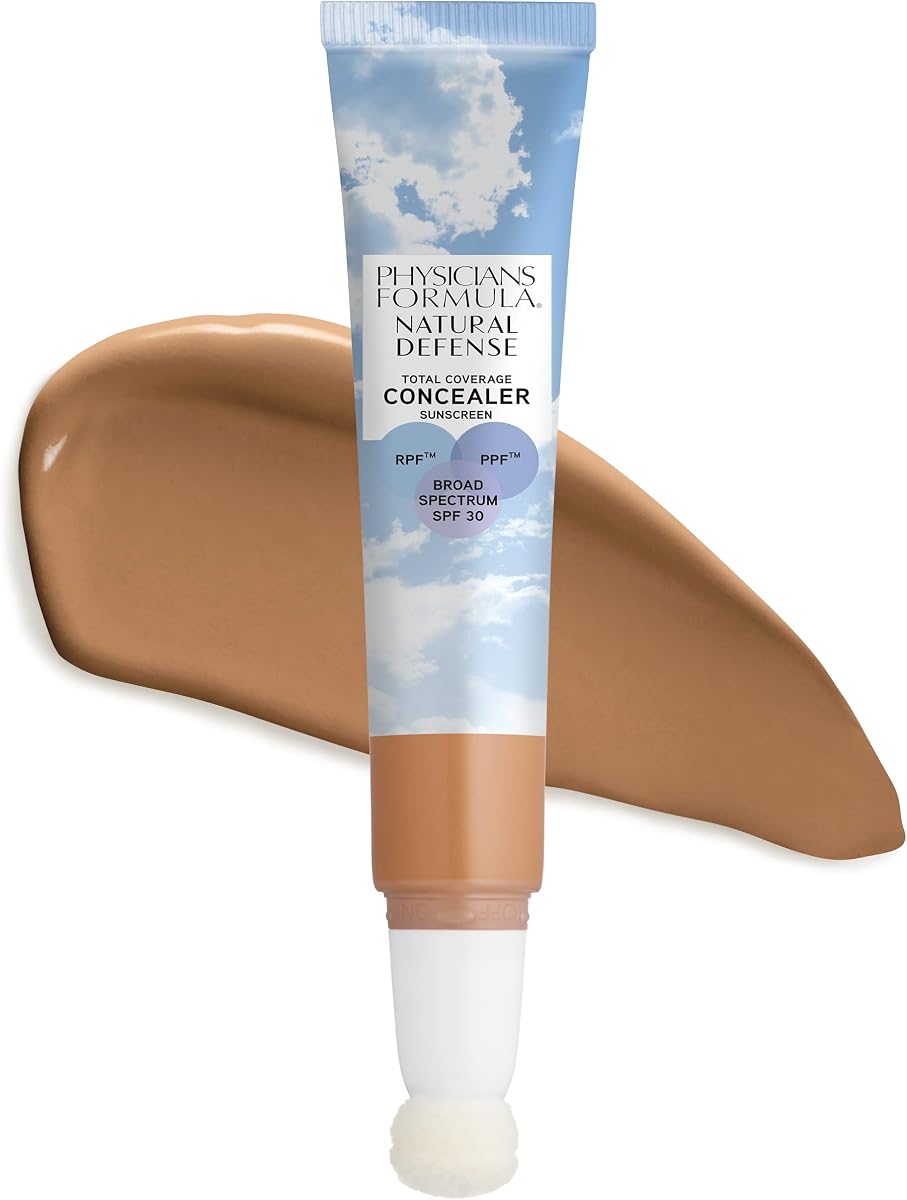 Natural Defense Total Coverage Concealer Medium | Dermatologist Tested, Clinicially Tested