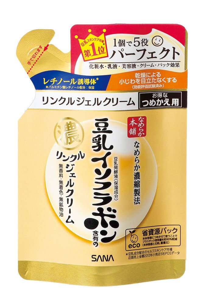 Amazon.co.jp: なめらか本舗 リンクルジェルクリーム(つめかえ用) 80g
