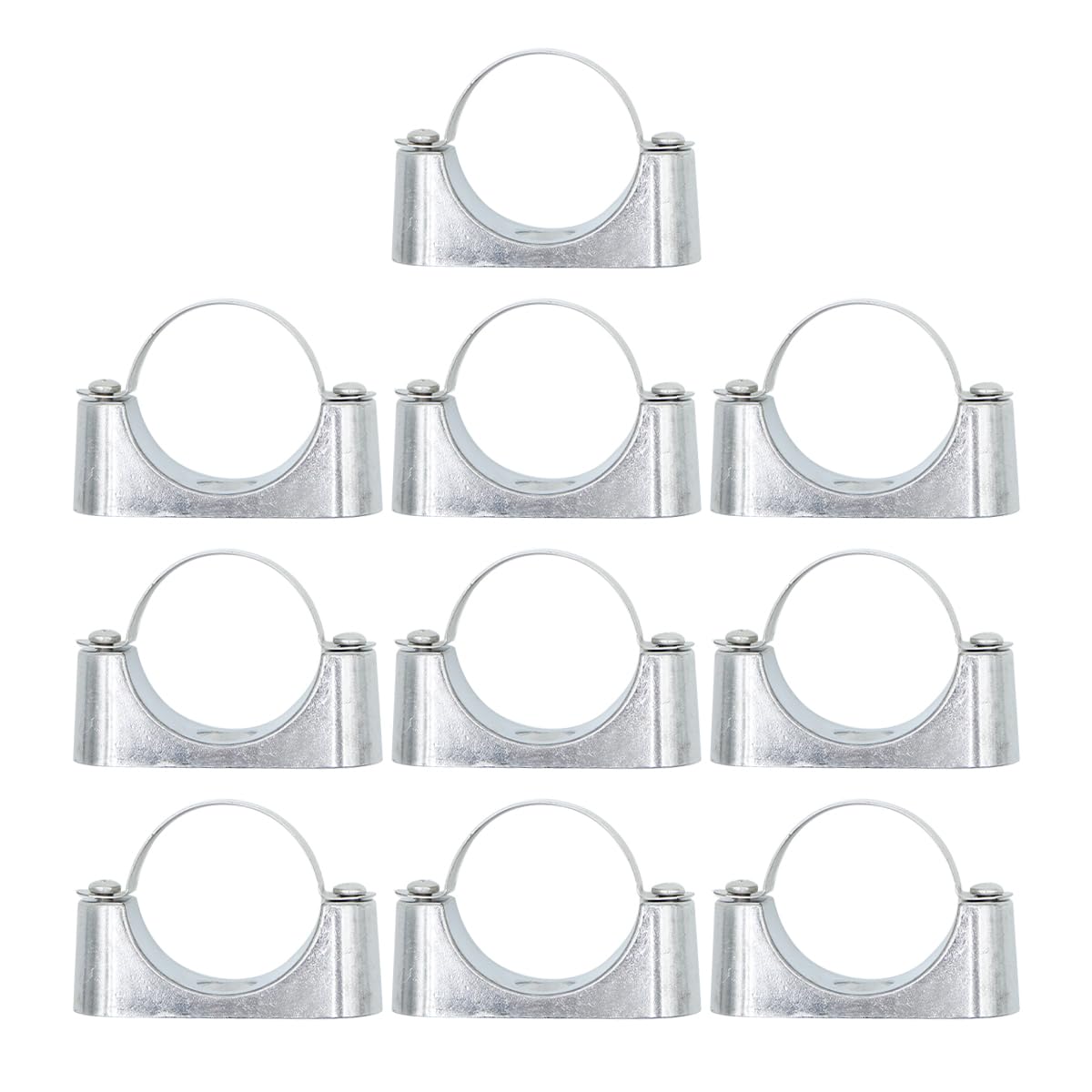 Support de tuyau de 50 mm Ludom en lot de 10 pour tube PVC et câbles électriques