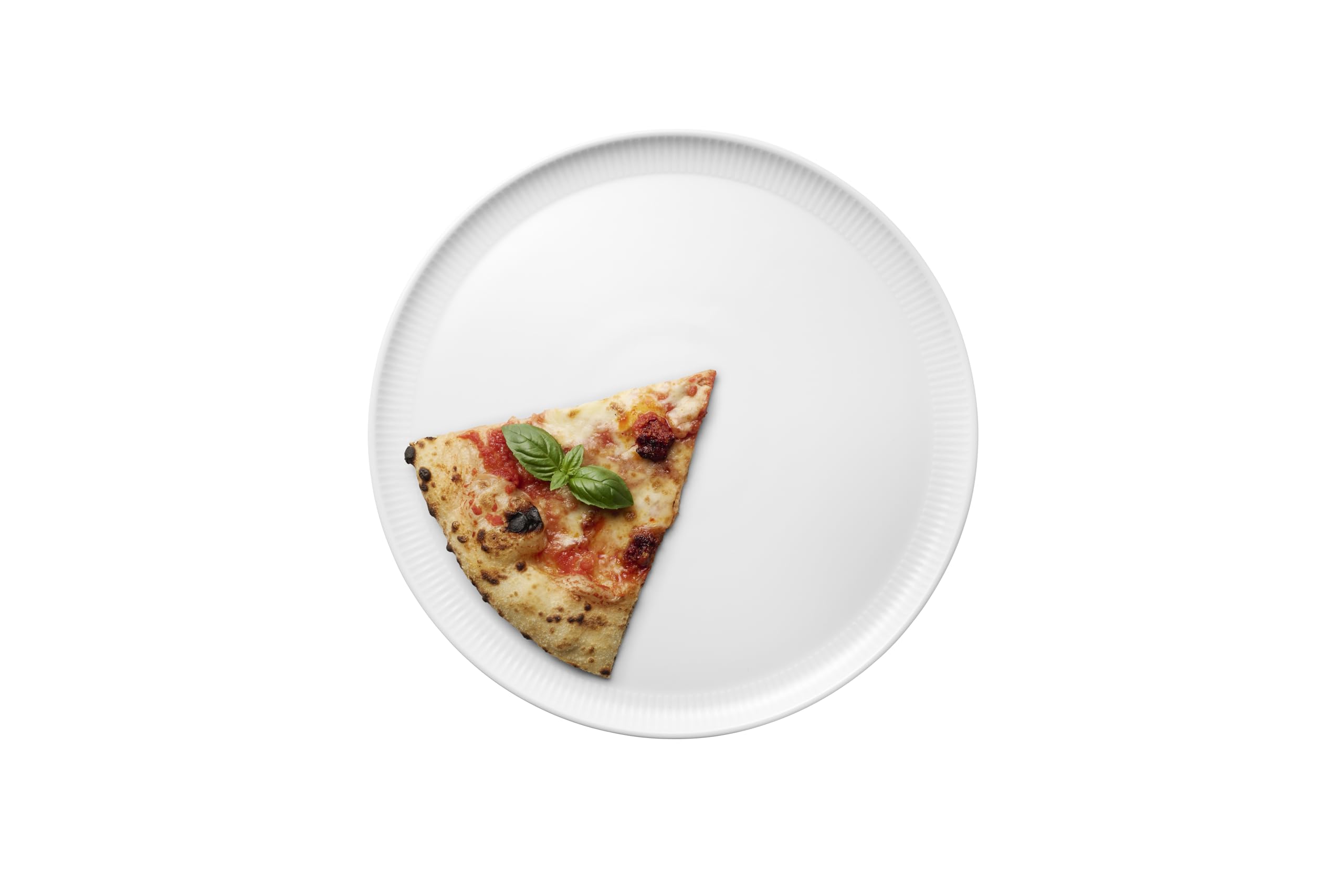Eva Trio | Legio Nova Pizzateller 31,5 cm | Flaches Modell mit erhöhtem Rand, der das Schneiden von Pizza erleichtert | White