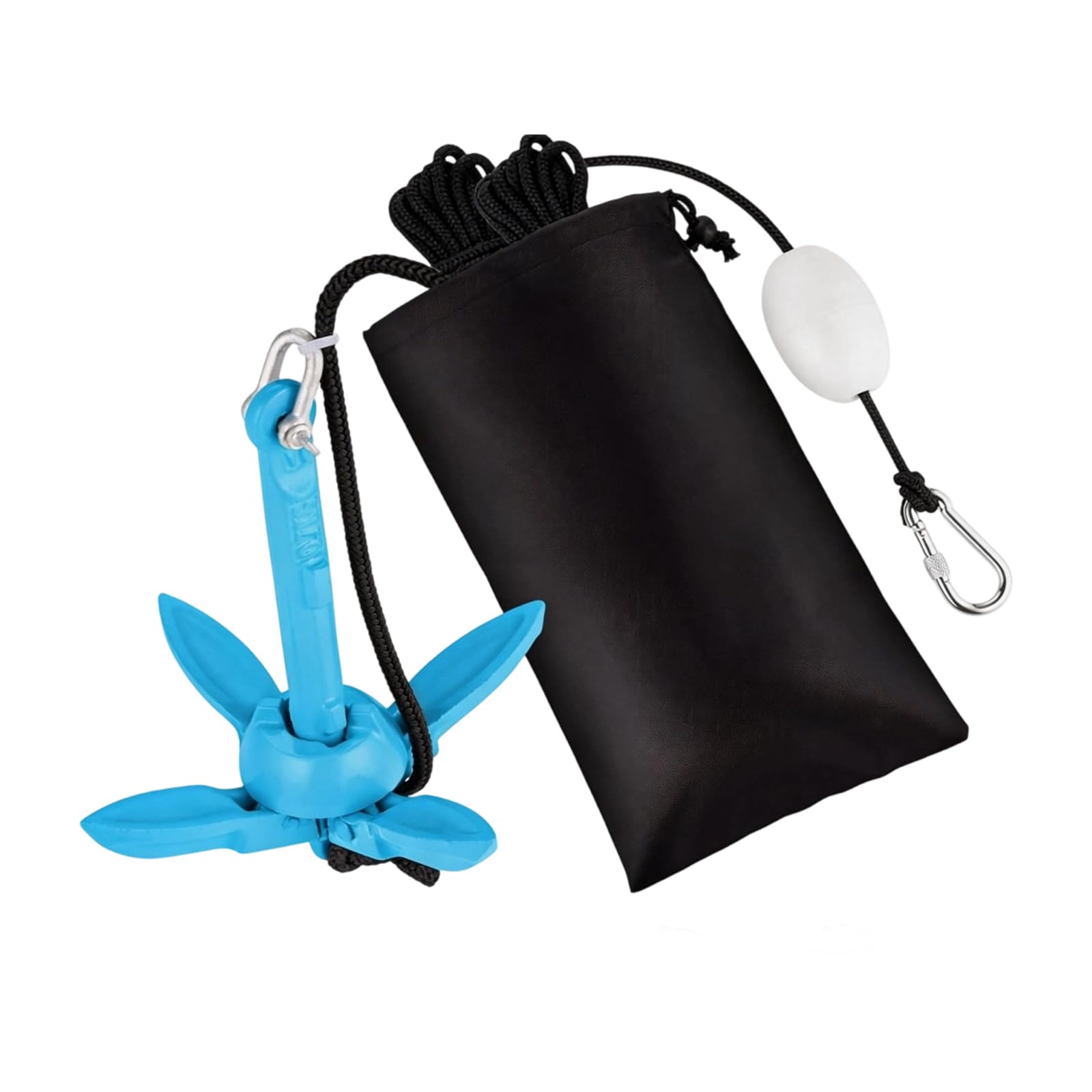 Risposta di ancoraggio portatile di grado marino include boa di | Sistemi di ormeggio per barche piegate da 30,5 cm, verniciati a polvere, resistenti, ideali per barche gonfiabili per una