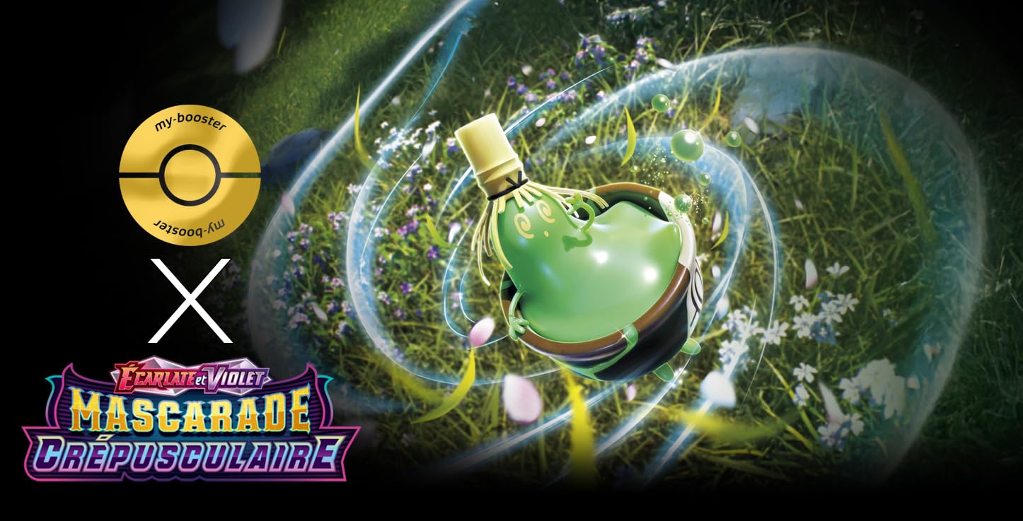 Tampon Injuste 165/167 Dresseur High-Tech Holo - Myboost X Écarlate et Violet 6 Mascarade Crépusculaire - Coffret de 10 Cartes Pokémon Françaises
