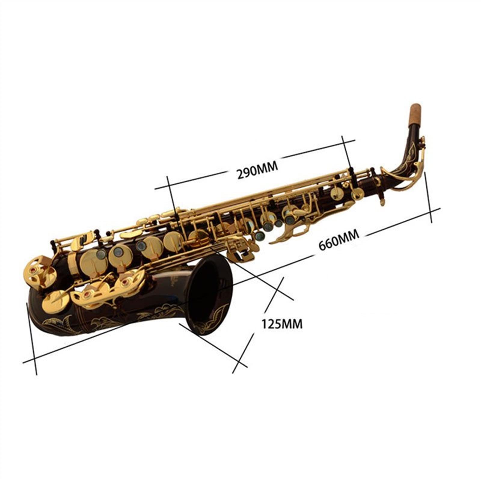 Amazon.co.jp: プロのアルト E ドロップ サックス木管楽器