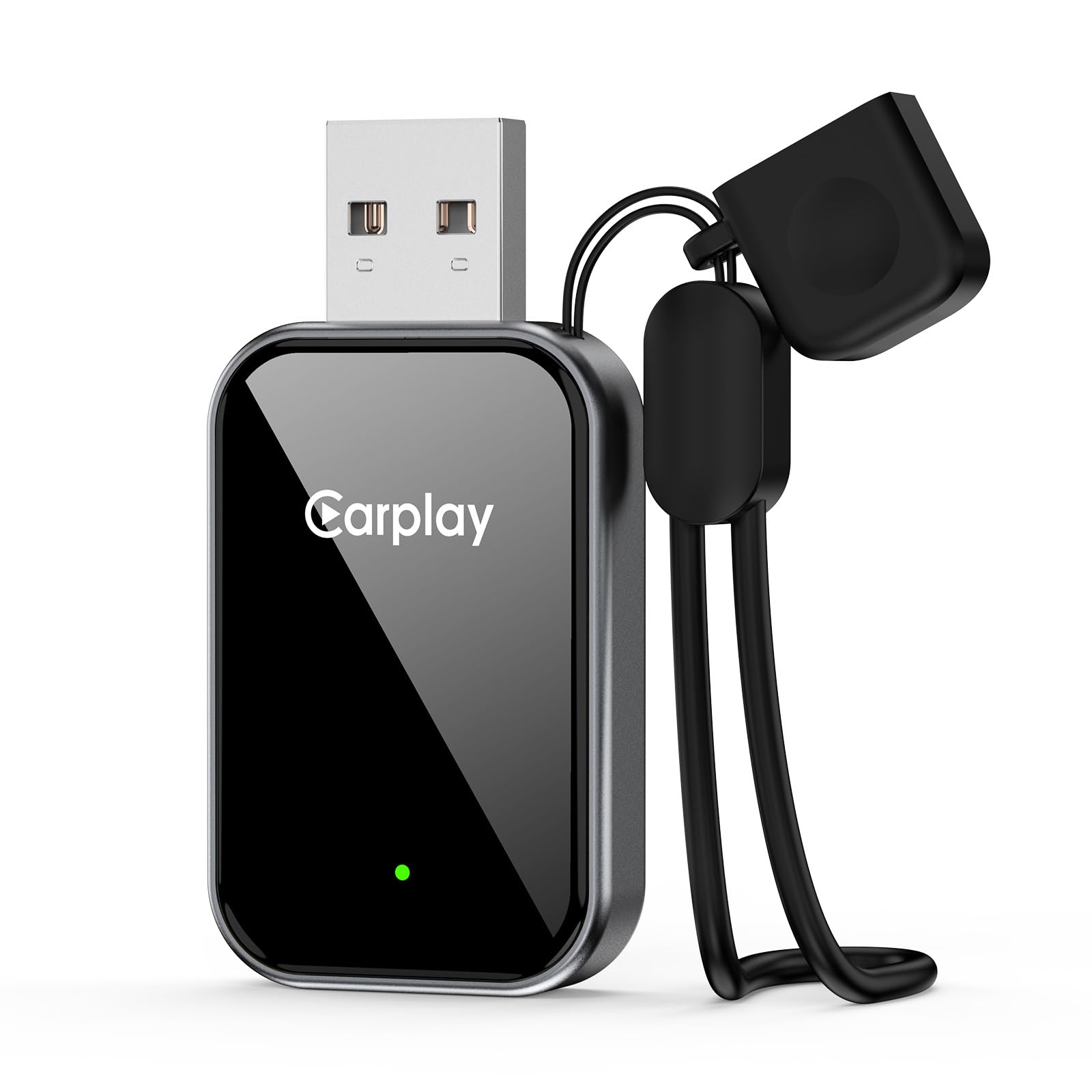 Wireless CarPlay Adapter for Apple iPhone, 2025 Upgrade Wired CarPlay to Wireless Dongle Adaptor, Plug and Play Stable Bluetooth Car Play Adapter for iPhone iOS 10+ and Cars with Wired Car Play