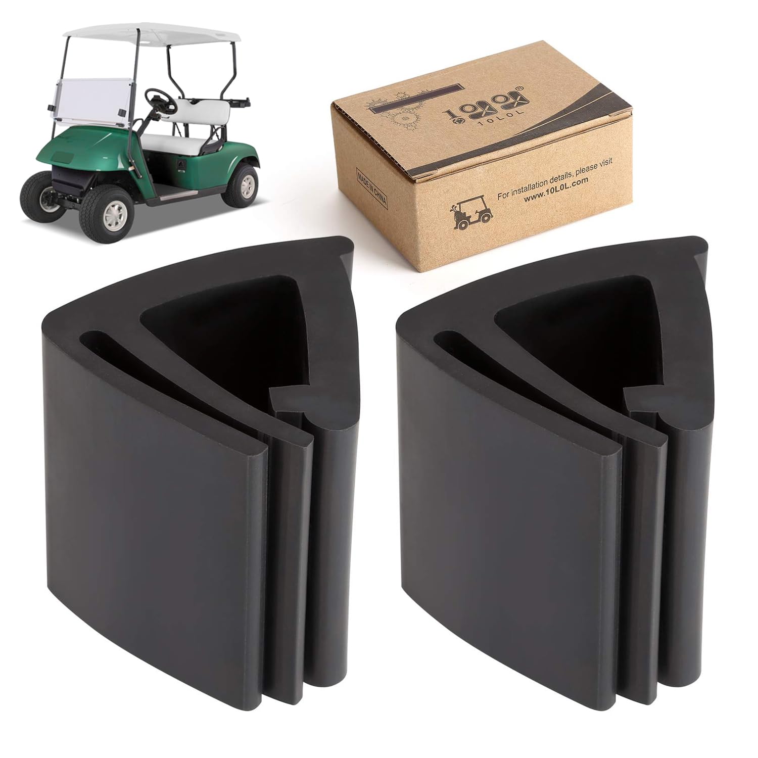10L0L Universal Golf Cart Windshield Retaining Clips/Upper Sash Clips for EZGO, Club Car, Yamaha,OEM # 102005801.Pack of 2