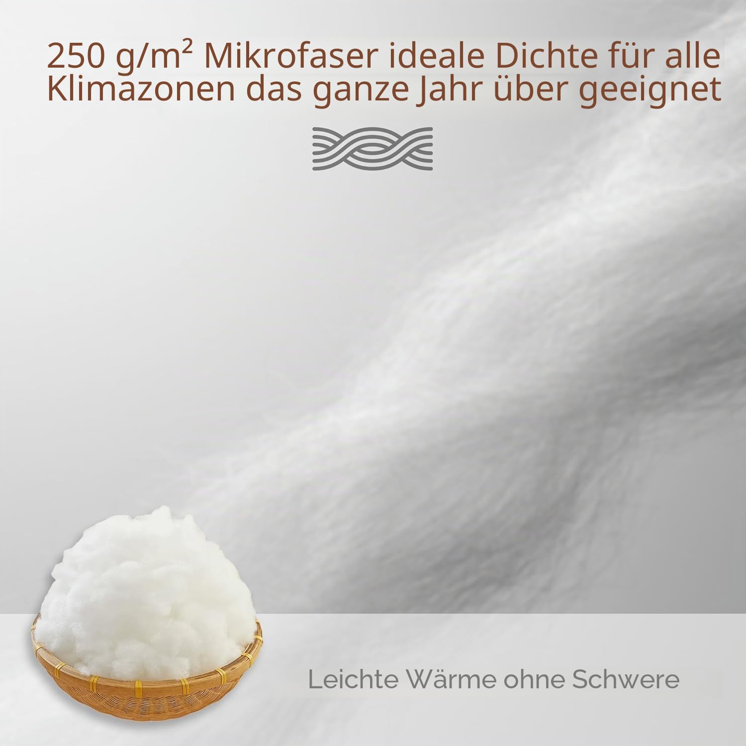 ACCURATEX 250GSM Bettdecke mit 100% Baumwollbezug, Ganzjahresdecke 240×220 | Daunenalternative Füllung, leichte & atmungsaktive Sommerdecke, 8 Eckbänder, maschinenwaschbar