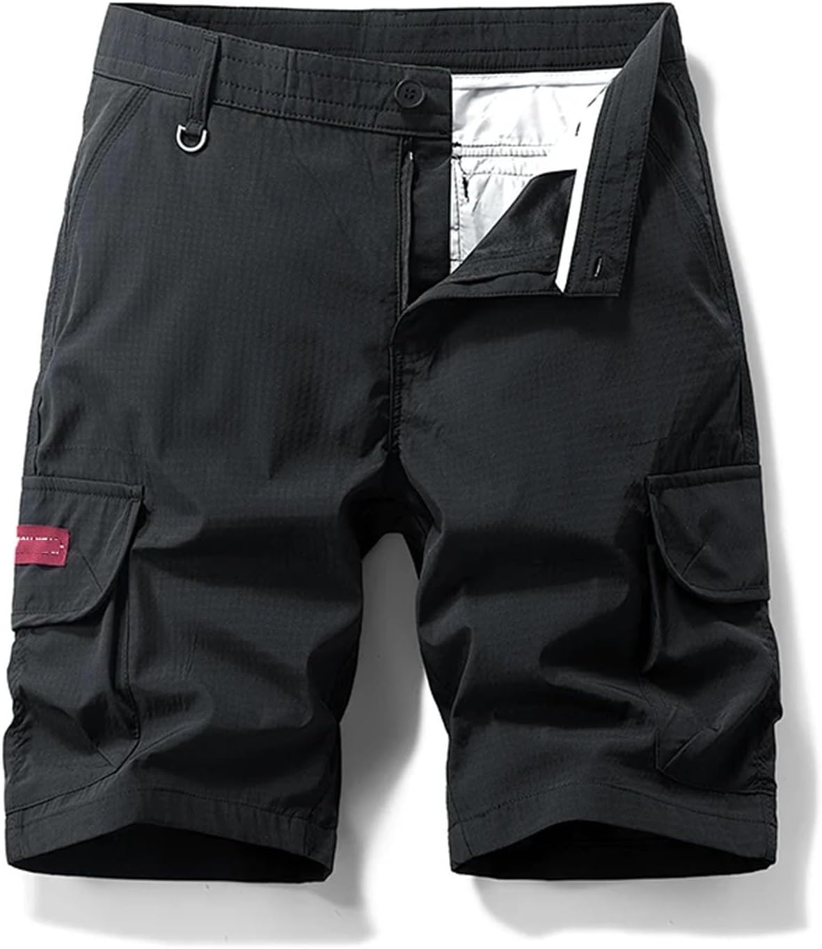 Men's Work Pants Style Outdoor Casual Loose Shorts Street Fashion Brand Button Solid Pants