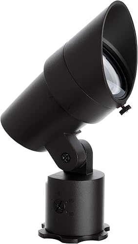 WAC Iluminación de paisaje, luz LED de 12 V de tamaño mediano con ángulo de haz ajustable y control de brillo integral, 50-1300 lúmenes, 4000 K,