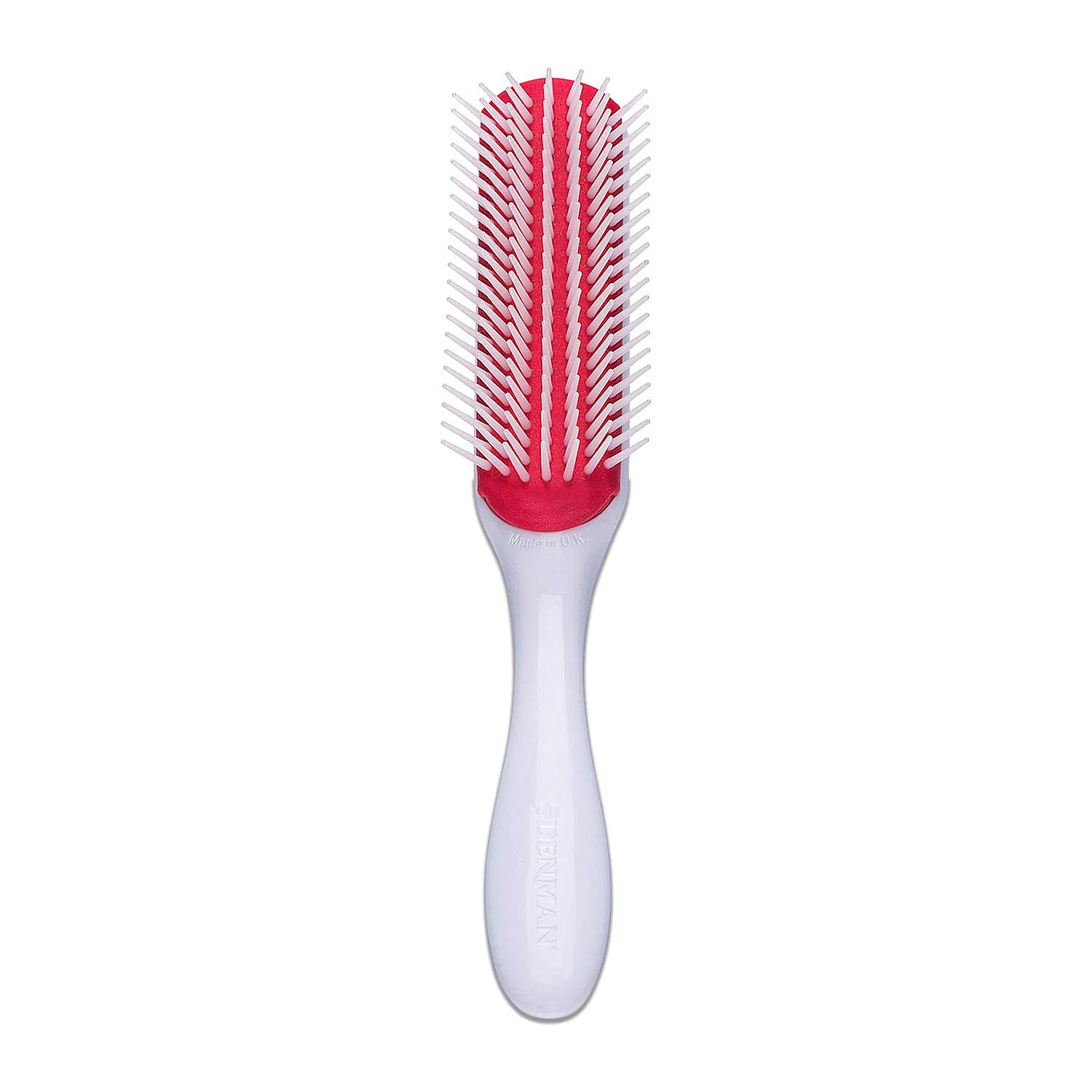 Medium Styling 7 row Brush - White with Rose Gold Crown - UK