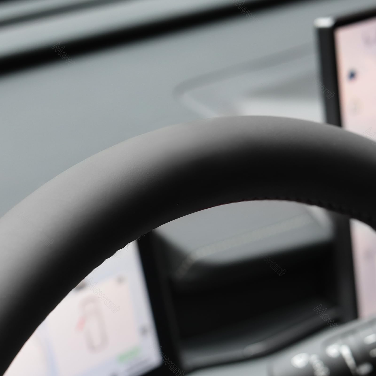 MEWANT Pokrowiec na kierownicę z ręczną szydełkowaną obwódką dla Toyoty RAV4 2026, indywidualnie dopasowany DIY skład do akcesoriów wewnętrznych