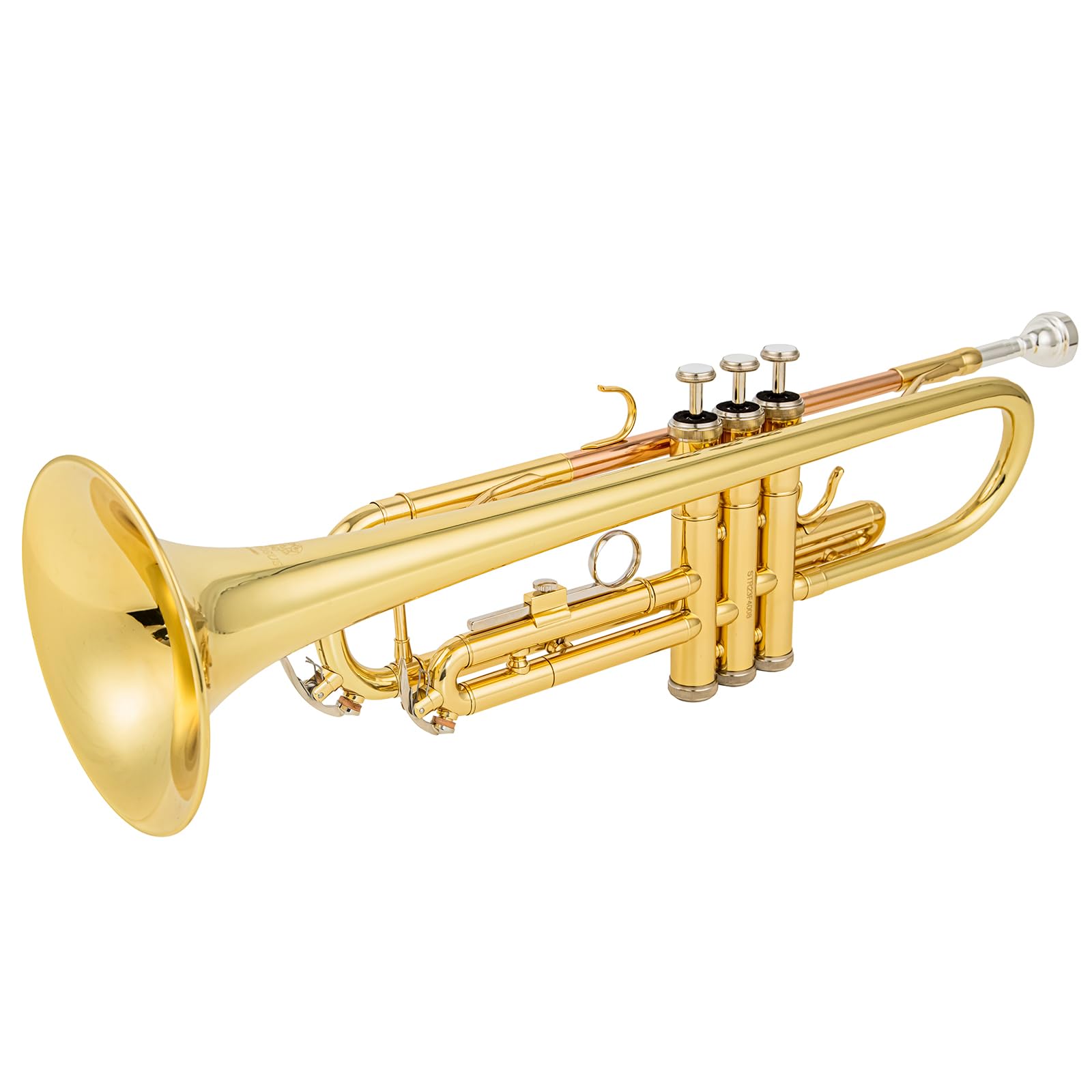 6331 Bb standard tromba leadpipe fosforo coppe per principianti o studenti avanzati caso panno guanti ottone strumenti musicali (ottone oro 6331H)