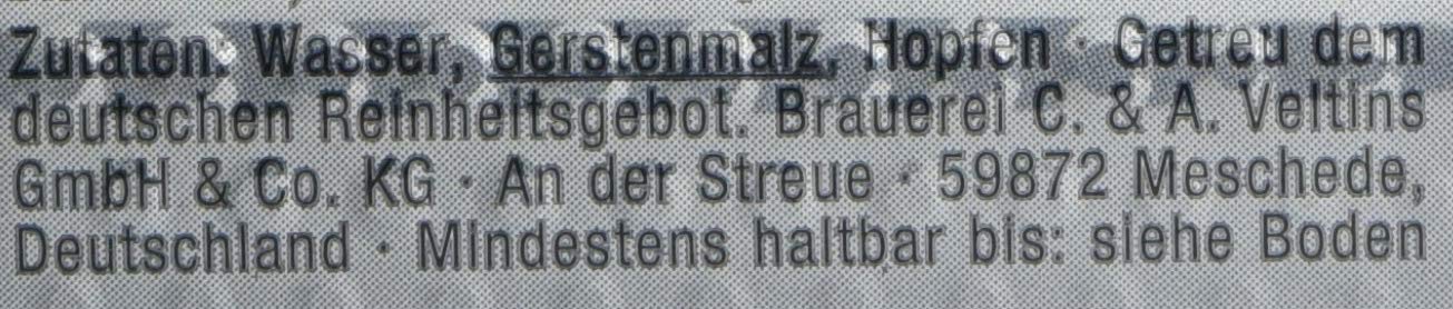 VELTINS Pilsener, EINWEG (24 x 0.5 l Dose)