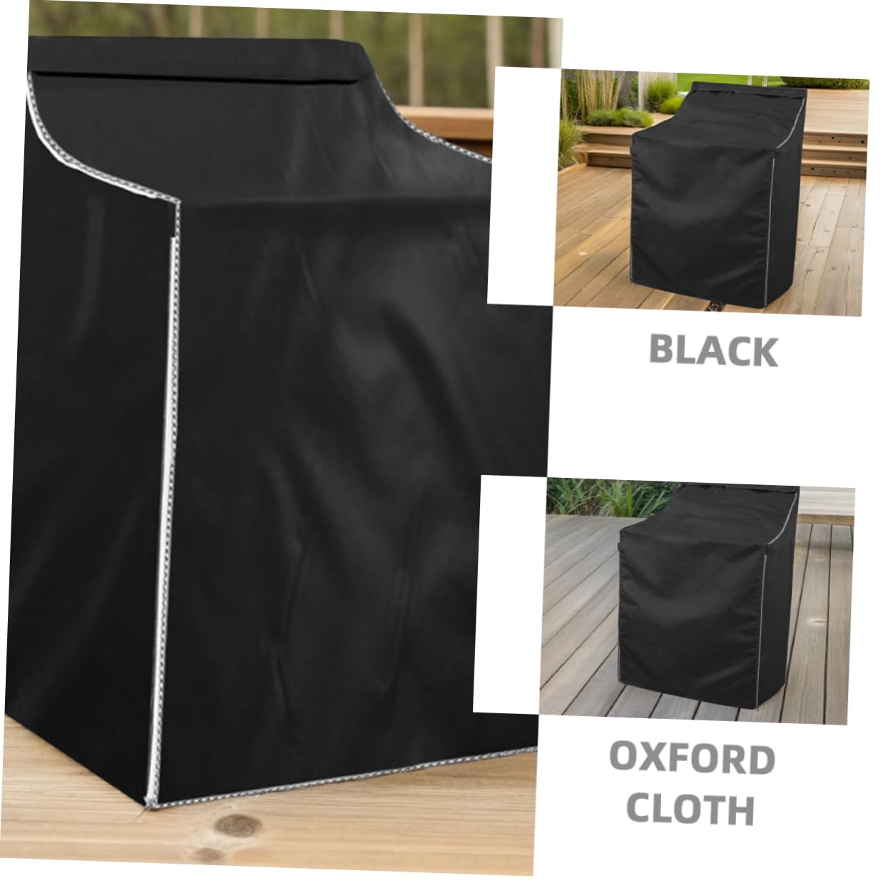 Housse pour Machine à Laver Automatique Imperméable Anti-uv Noire