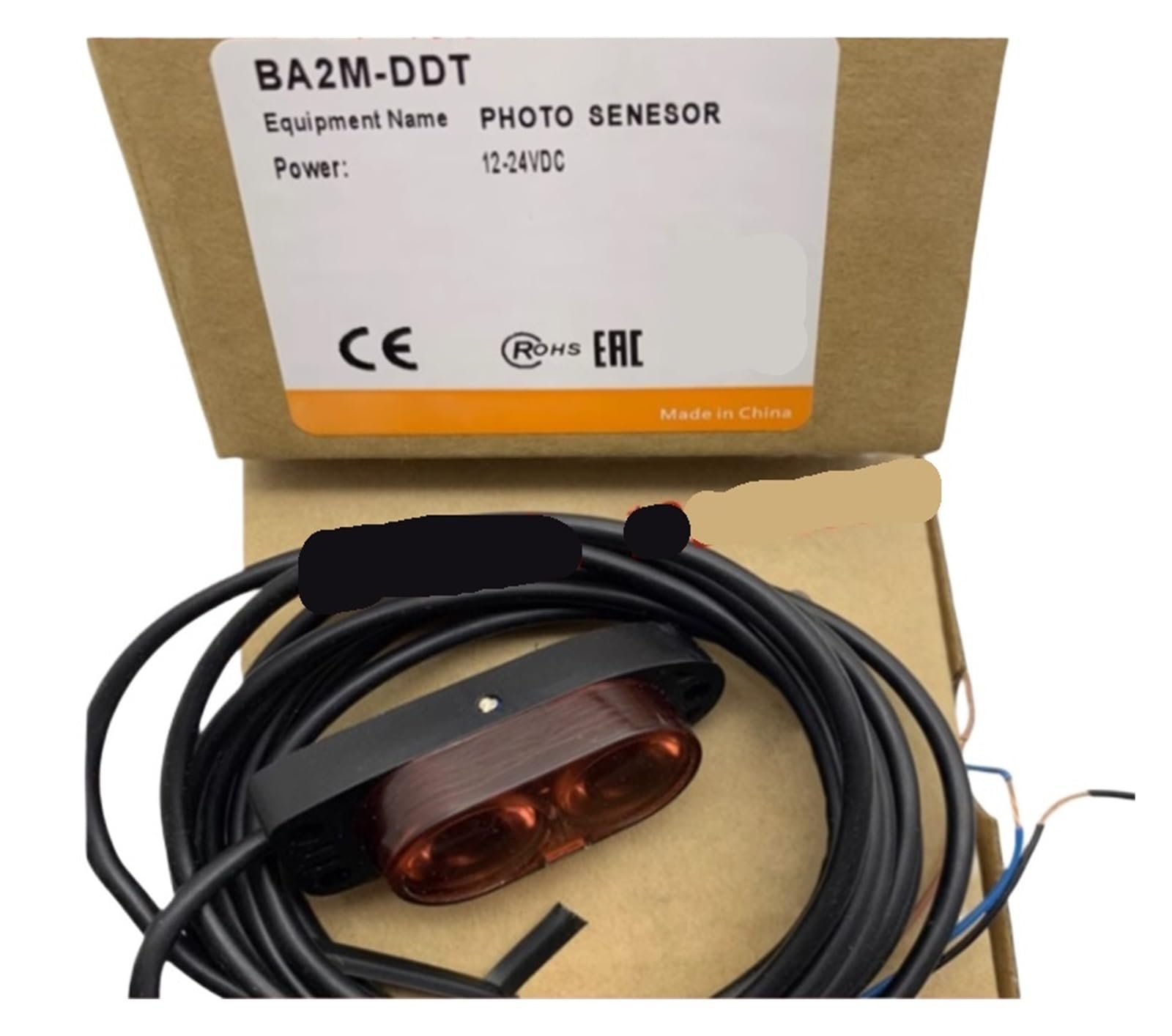KSZHZYMGX Photoelectric switch BA2M-DDT BA2M-DDT-P BA2M-DDTD BA2M-DDTD-P IP64 2*Mi photoelectric sensor(BA2M-DDT)