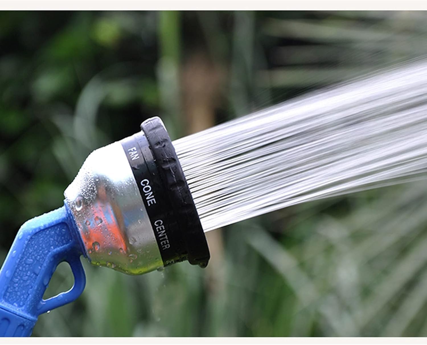 Bacchetta per irrigazione da giardino, spruzzatore regolabile ad alta pressione con 9 impostazioni per irrigazione efficiente delle piante, lavaggio auto e doccia per animali domestici