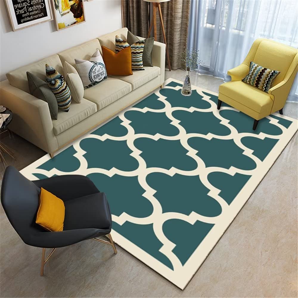 Moquette intérieure bleu déco chambre garçon tapis salon lavable