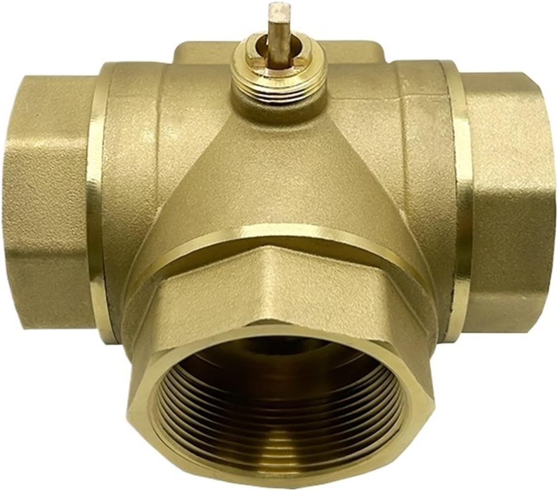 DN50 Motorized Brass Ball Valve Body 3 Way Electric Thread Ball Va
