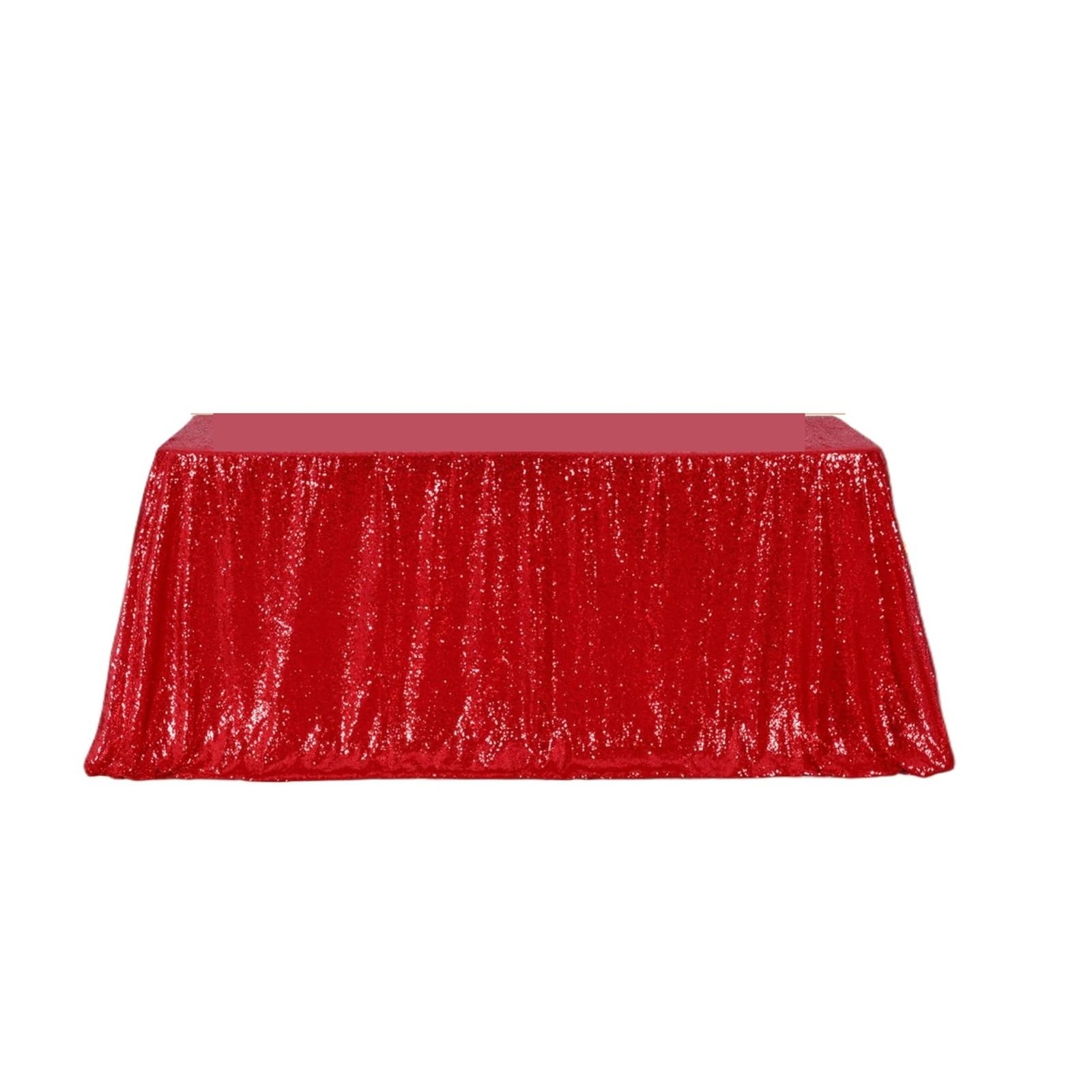 EKalgretrA Sequin Tablecloth Sequin Tablecloth Rectangle Sparkly Fabric Table Cloth for Wedding Party Decoration(Red,100x130cm)
