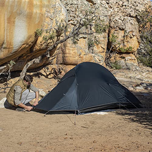 Naturehike Cloud Up 2 Person Tent Lightweight Backpacking Tent With Footprint - 3 Season Free Standing Camping Hiking Two Person Tent (20D Navy Blue) #TOP7