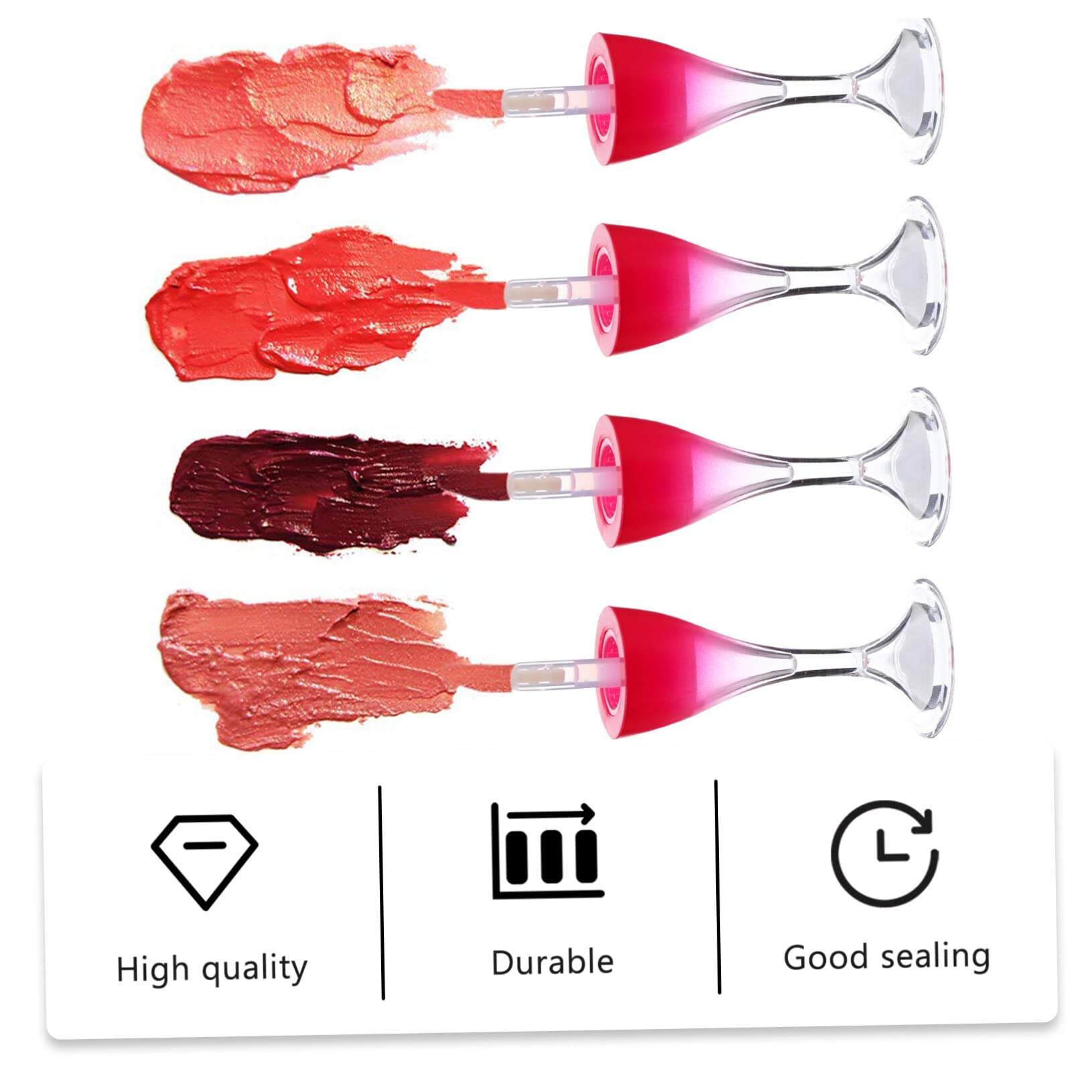 FRCOLOR 36stücke Wiederverwendbare Lip Gloss Röhrchen Im Weinglas-design Behälter Für Lippenpflege Und Kosmetik Für -proben Und