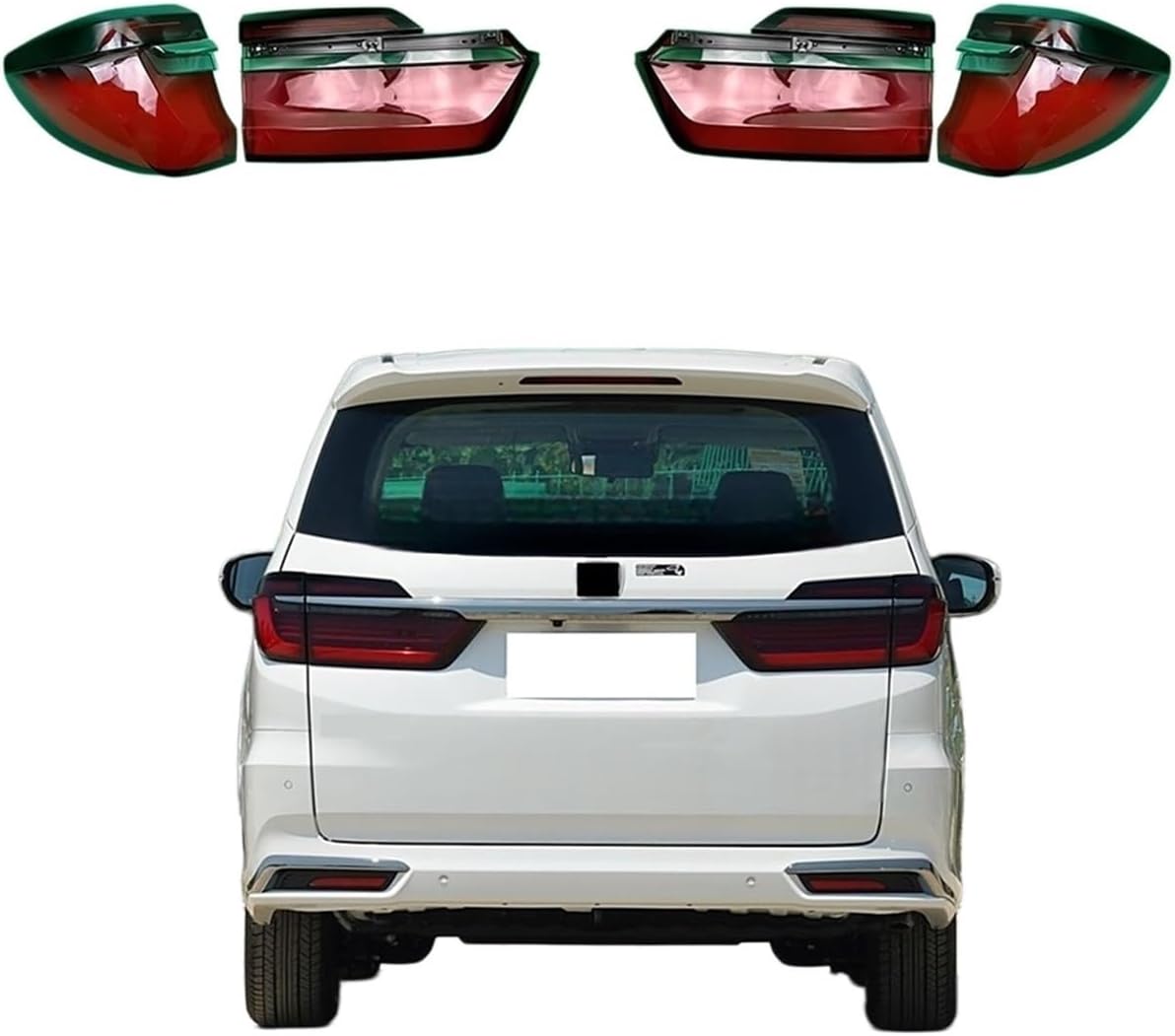 Auto Lamp Case Compatible For Honda Odyssey 2022 2023 2024 Taillamp Lens Shell Car Rear Taillight Cover Light Caps Lampshade Lampcover(Outside A Pair)