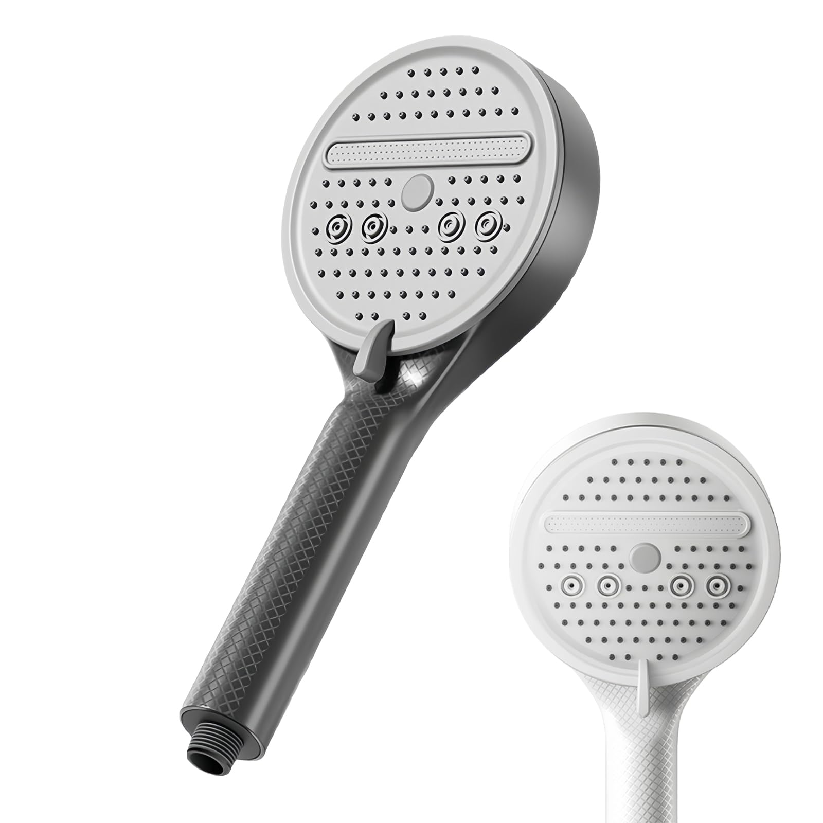 HUANYO High Pressure Shower Head, 5-Mode Adjustable with Durable ABS Construction, Water Saving Powerful Showerhead for Low Water Pressure (Black)
