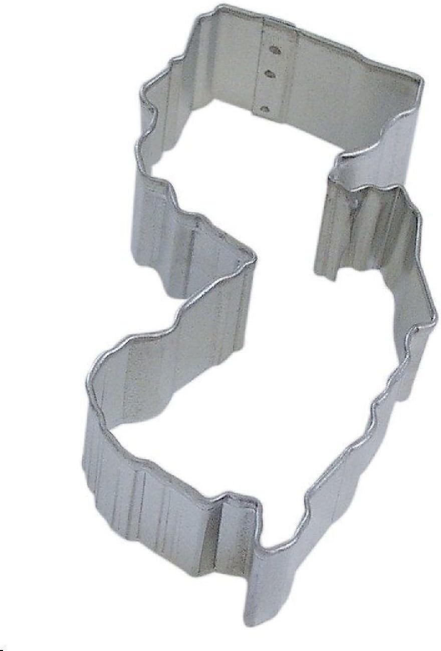 New Jersey Shape Cookie Cutter 4" Fondant Baking State Map Sugar Garden State