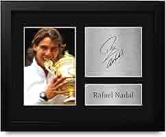 Rafael Nadal(サイン入りボール) ROGER FEDERER & RAFAEL NADAL Signed Tennis Ball + Display