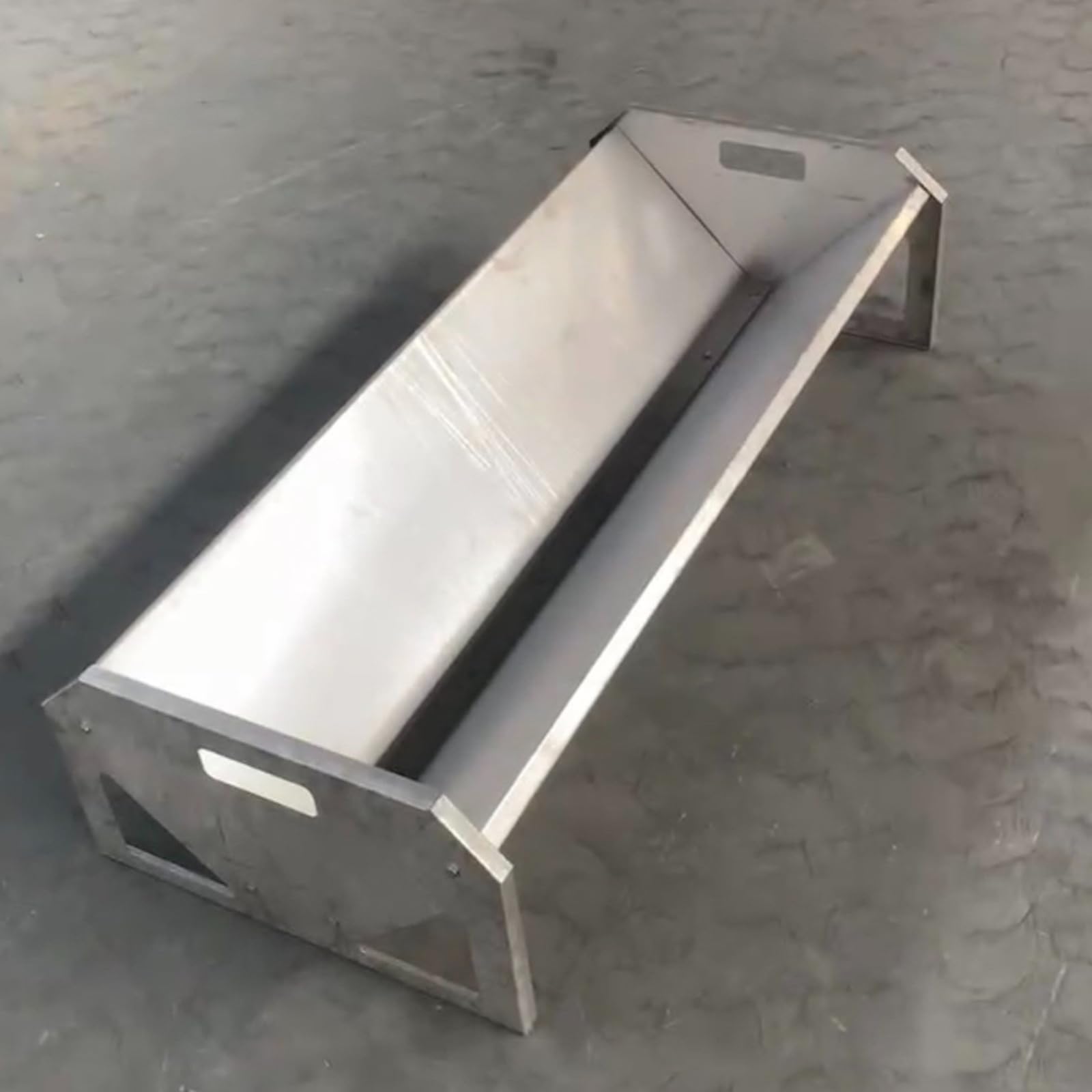 114cm Comedero para Cabras, Gran Capacidad Metático Alimentador De Heno Portátil Comedero De Heno, Comedero Resistente Fácil De Limpiar, para Oveja Caballo Vaca Ganado,Verde,Galvanised Steel