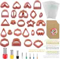 SENHAI Modellierwerkzeug-Set – 45 Teile, Mit Ausstechformen, Acrylplatten, Walze & Strukturwerkzeugen Für Ton & Keramik