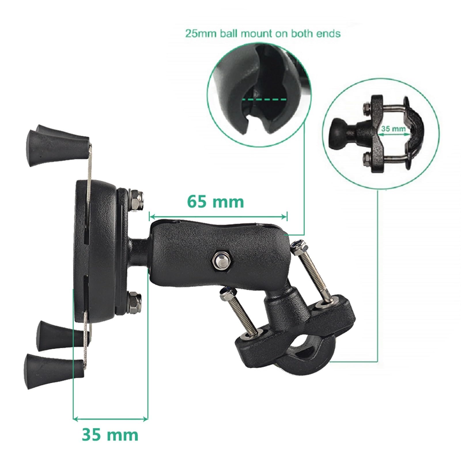 Soporte Navegación GPS para Suzuki para GSXR 600 750 para GSXR600 para GSXR750 para GSX-R 1000 Soporte Teléfono para Motocicleta Manillar Motor Soporte Navegación GPS Soporte para Teléfono