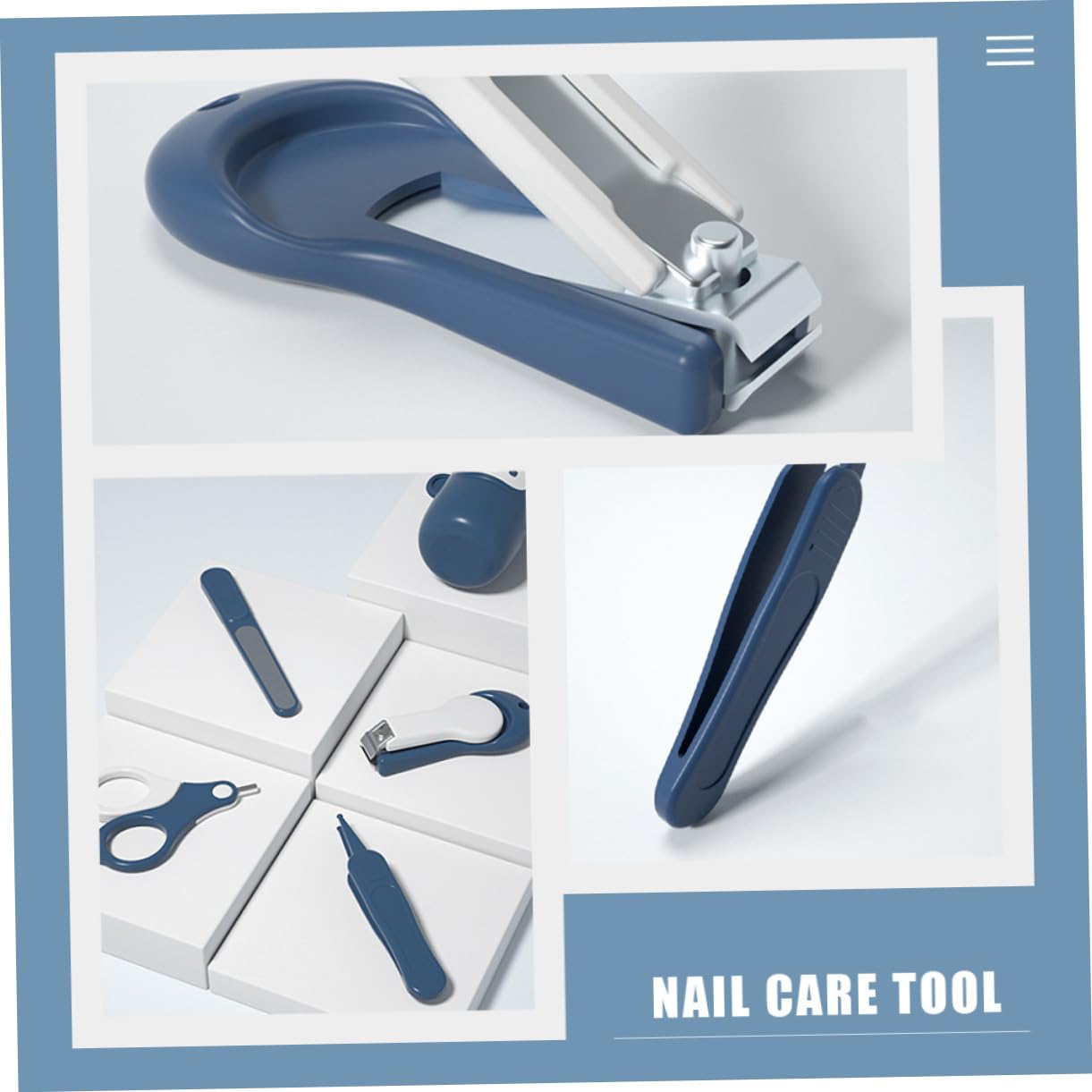 Abaodam 3sätze Nagelpflege Nagelschneider Schere Feile Und Polierwerkzeug Für Neugeborene Sicheres Und Nagelpflege-set Affendesign
