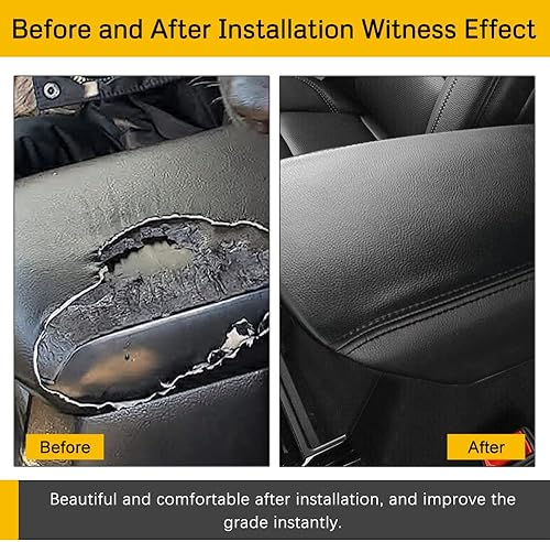 Miniatura 3 de A ABIGAIL Funda para Reposabrazos de Consola Central Compatible con Ford Explorer 2020 2021 2022 de Cuero PU Tapa de Caja de Reposabrazos Funda de